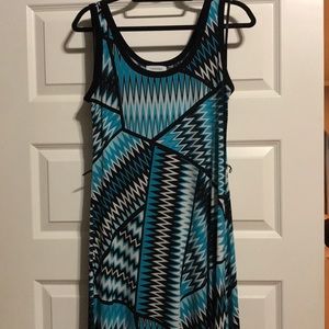 Calvin Klein Geometric printed maxi dress - sz 10